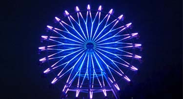 摩天輪亮化燈具：LED護欄管 為專屬而生