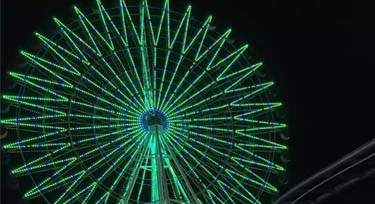 LED點光源用作摩天輪亮化 不比護欄管遜色